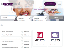 Tablet Screenshot of careerpoolbotswana.com